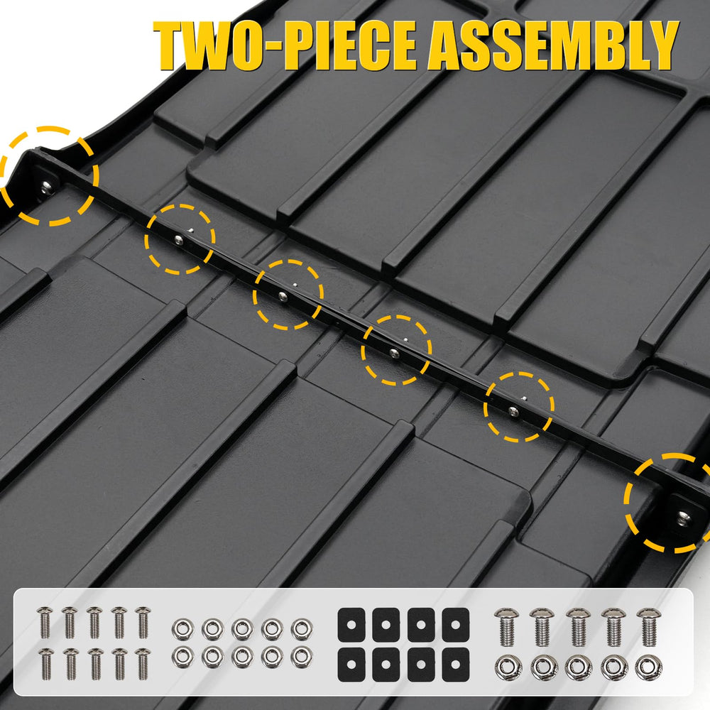Maxzina tray with strap points provides secure tie-downs for gear.