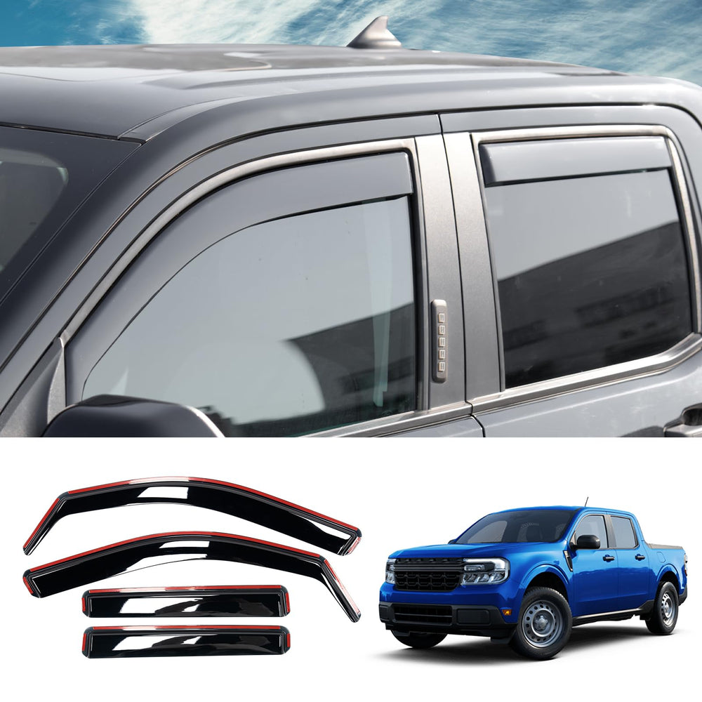Maxzina visor rain guard for Ford Maverick front-left shields rain for improved visibility