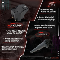 MAYASAF C849 coils installed on vehicle showing secure mounting