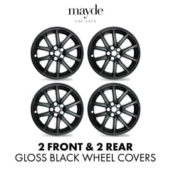Mayde 18-inch Tesla wheel cover matte finish detail shows quality.