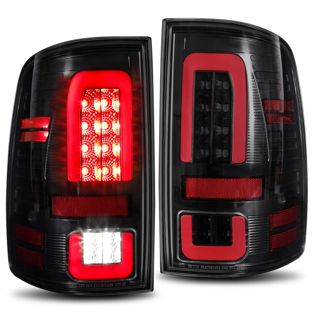 MAYELLO black full LED tail lights for Dodge Ram 2009-2018 enhance visibility