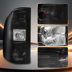 MAYELLO murdered-out tail lamps provide a bold, stealthy silhouette on road.