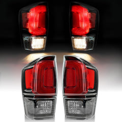 MAYELLO clear lens black tail lights for Toyota Tacoma boost rear visibility