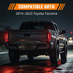 MAYELLO black-out tail lights for Tacoma add stealth style during night driving.