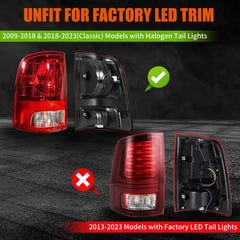 MAYELLO smoked red tail lights for Ram Classic provide stealthy look and reliability