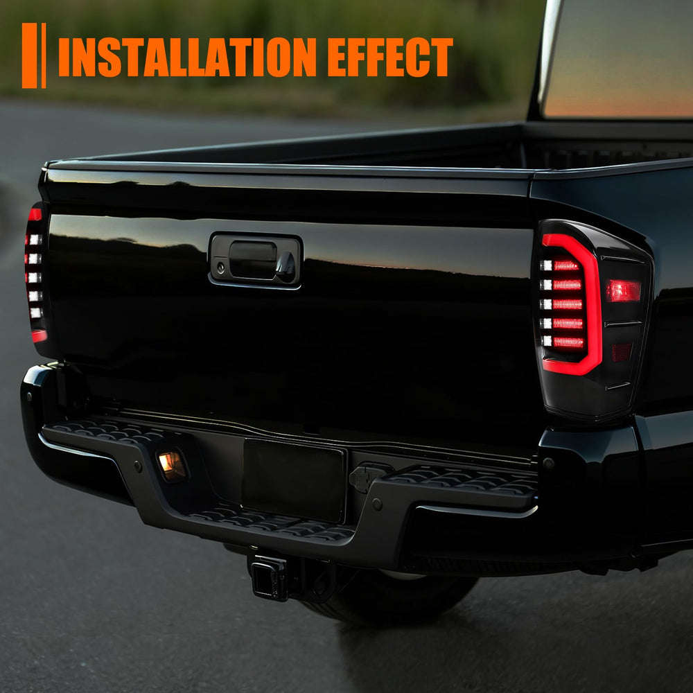 MAYELLO street-ready tail lights help your Tacoma stand out on dusk commutes