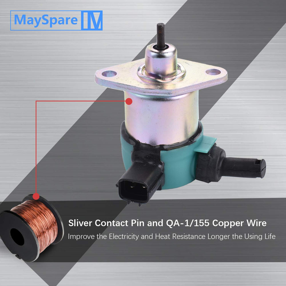 MaySpare solenoid bottom view, OEM replacement ready for quick swap.