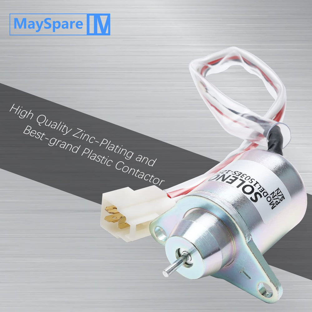 MaySpare solenoid mounting holes ready for quick install in compatible engines.