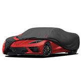 MBLCOOVERS car cover waterproof all-weather protects a coupe from rain and dust.