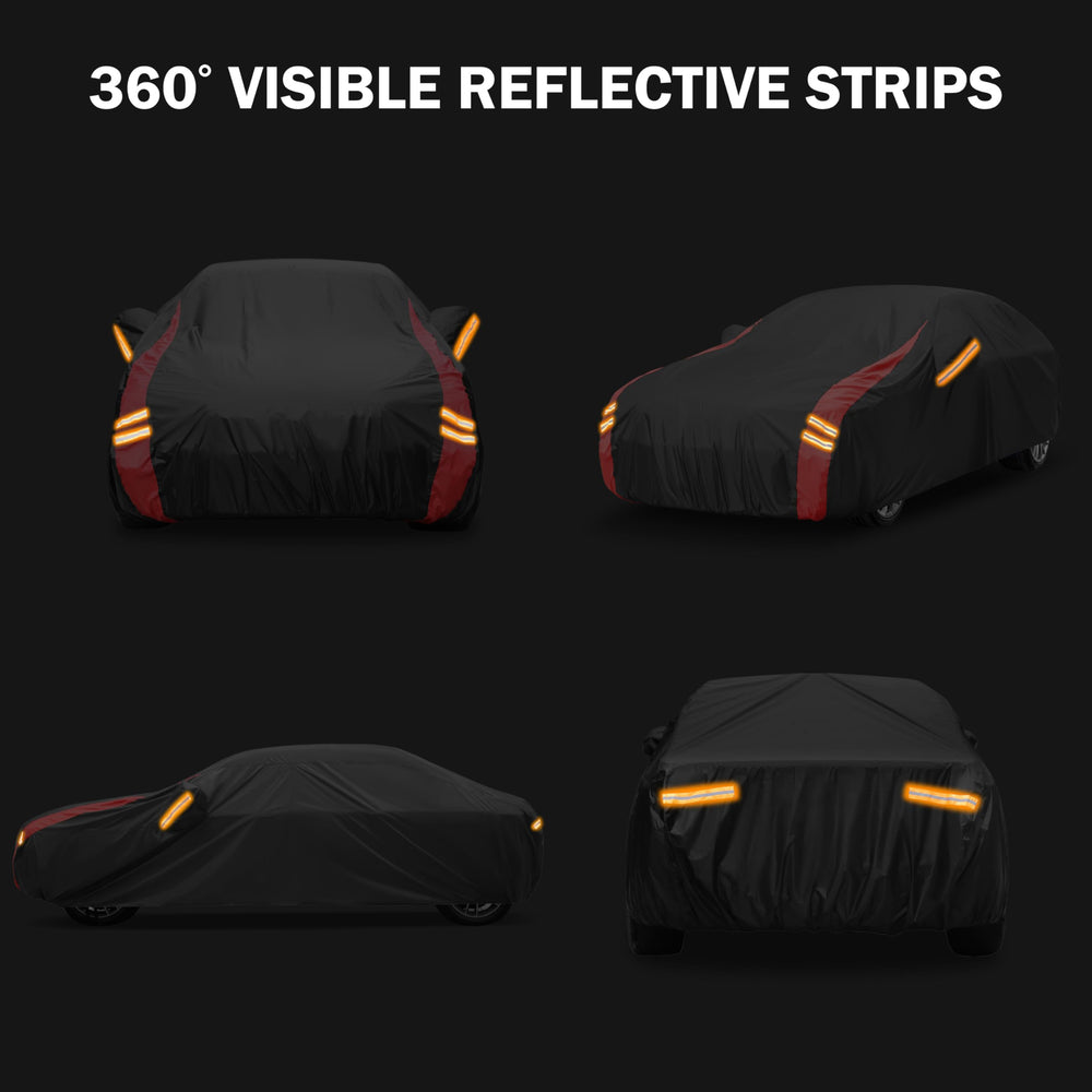 MBLCOOVERS reflective strips enhance night visibility for safe parking