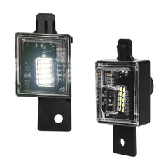 MbuyDIY LED license plate lights front view showing bright 18 SMDs for clearer plate visibility.
