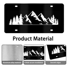 MCIAONE aluminum license plate material emphasizes durability for outdoor use.
