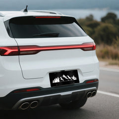 MCIAONE mountain plate gifted for nature lovers and car enthusiasts.