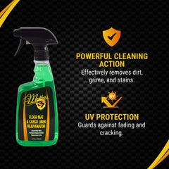 McKee's 37 cargo-liner-cleaner-application demonstrates cleaning action on cargo areas