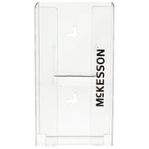 McKesson Glove Box Holder in clear front view showing contents visibility