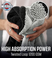 McKillans Extra Large Dual-Color Towel large coverage for full-panel drying