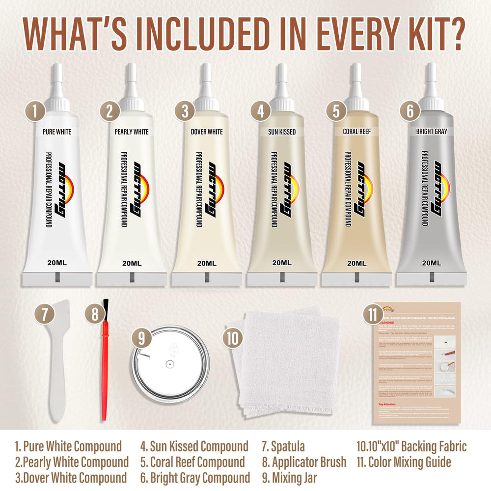 MCTRHG at-home repair on car seats and furniture