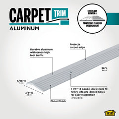 M-D 78006 36-inch trim length for versatile floor transitions.