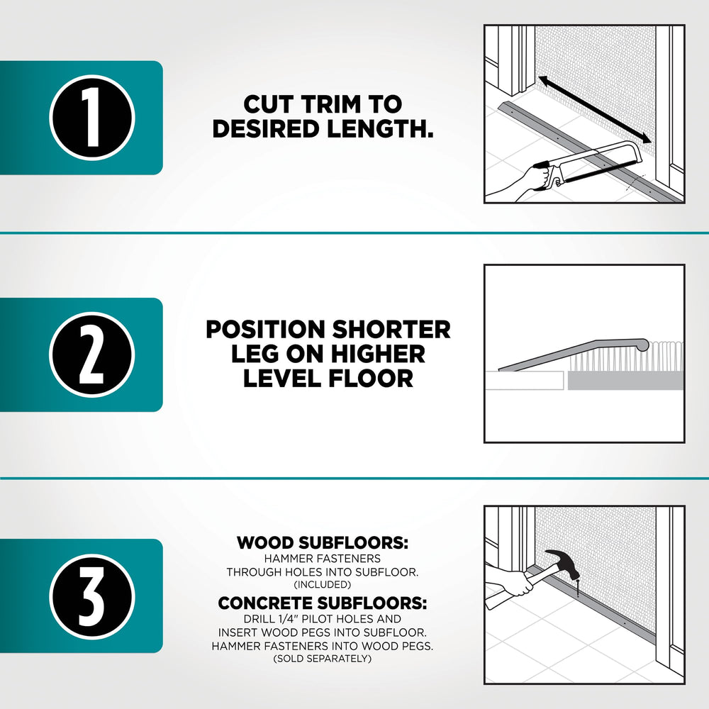 M-D 78006 ideal for doorways and where floors meet.