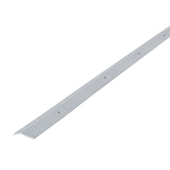 M-D 78006 silver aluminum carpet trim in doorway transition.