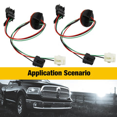 MDEOOSKY plug-and-play headlight harness simplifies replacement on Dodge Ram.