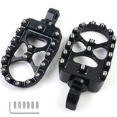 MDPROMCP CNC wide foot pegs side view showing sturdy aluminum and broad grip