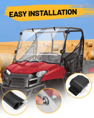 MDPROMCP Ranger Mid-Size 400 windshield offers 95 percent plus light transmittance for clarity.