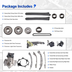 MDSAFM timing kit water pump box showcasing OEM replacement parts