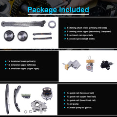 MDSAFM timing kit tensioners and guide rails reduce slack for quiet operation