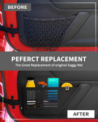 Closeup of MEALAM metal construction highlighting rust-resistant finish for Jeep Wrangler storage