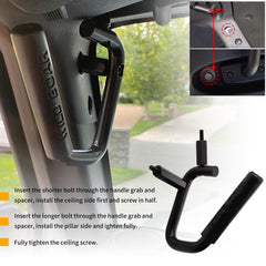 MEALAM juego frontal de mangos con hardware de montaje para Wrangler JK-JKU