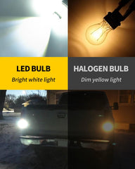 MEALAM Xenon White 3157 projector beam emission detail.