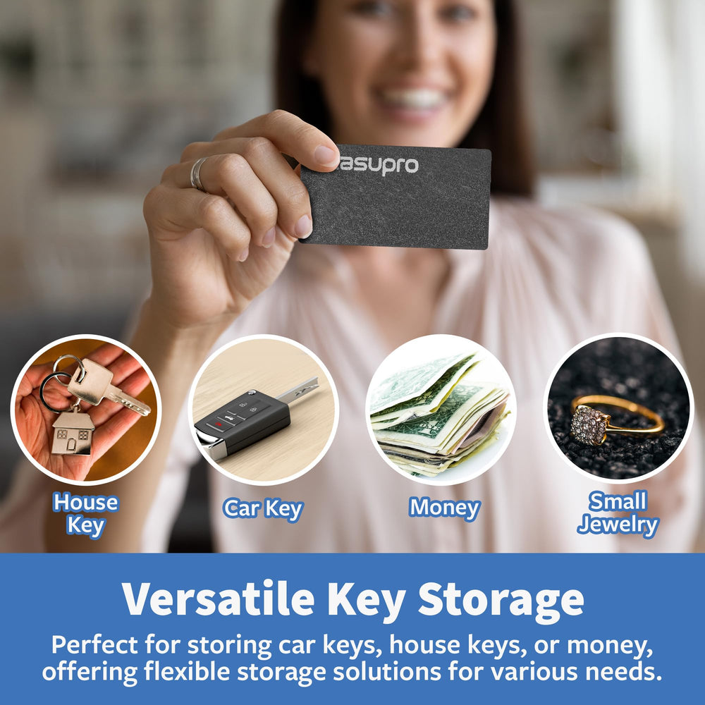 MeasuPro 2-year warranty badge on key holder.