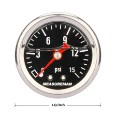 MEASUREMAN fuel pressure gauge suitable for automotive and industrial applications