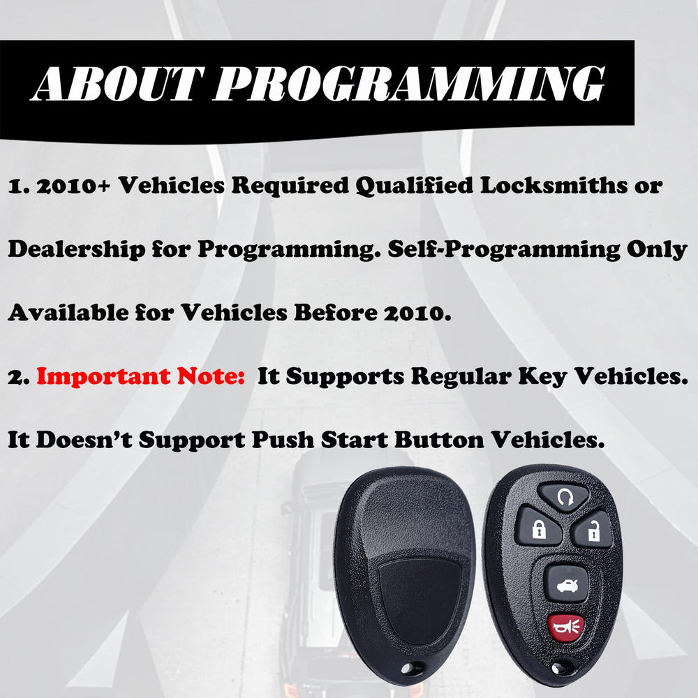 MechanMagic 5-button remote key fob, ready for setup
