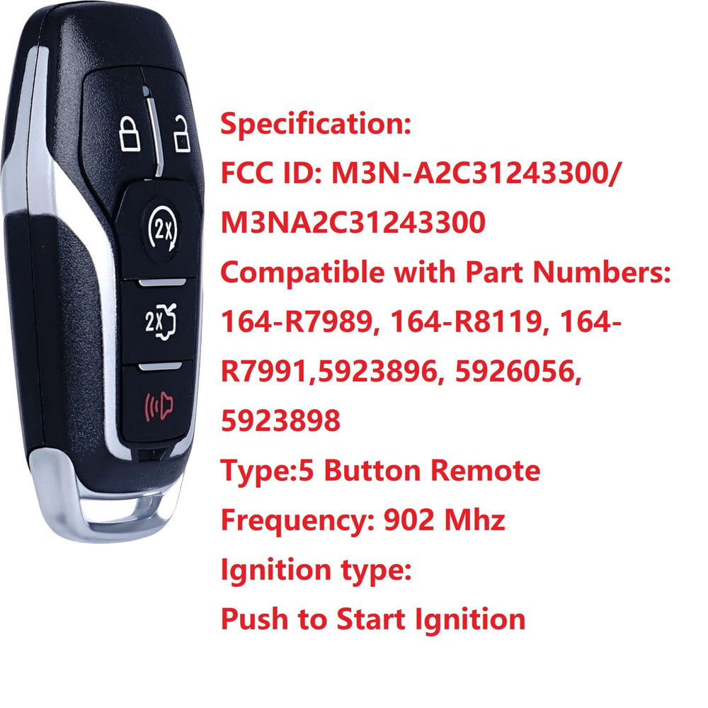 MechanMagic fob remote back view highlighting slim housing for durability