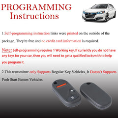 MechanMagic Honda Civic fob back view with pre-installed battery and electronics.