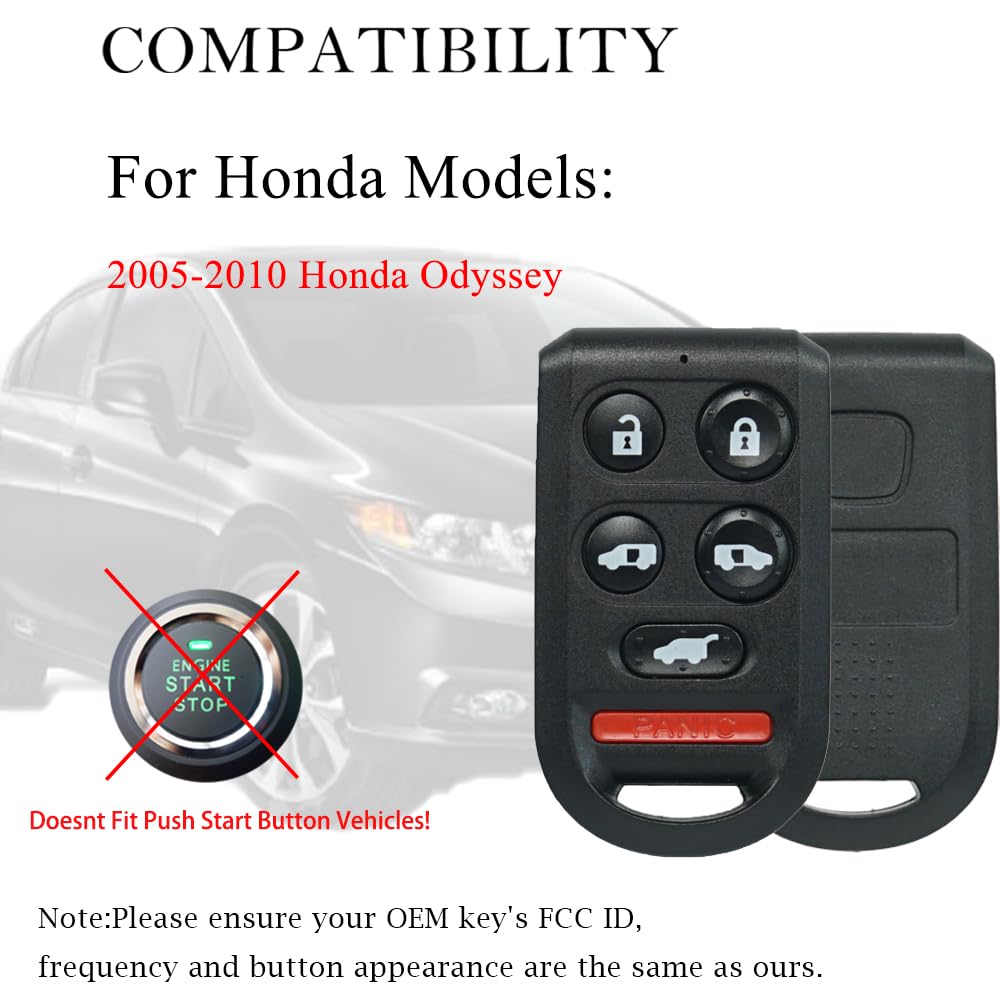MechanMagic Odyssey key fob back view highlights button placement for quick programming