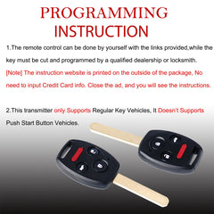 MechanMagic remote head key fob pack of 2, ready to pair with your vehicle.