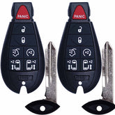 MechanMagic key fob remote front view for Chrysler Town and Country and Dodge Grand Caravan