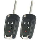 MechanMagic key fob replacement for Chevrolet Equinox, close-up, ready for installation.