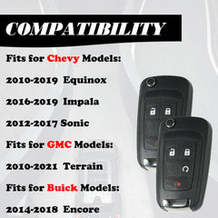 MechanMagic key fob replacement for Chevrolet Impala, front view, easy programming.