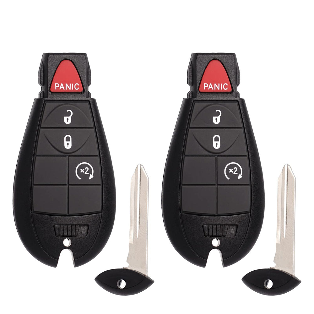 MechanMagic key fobik for Dodge Ram front view, ready-to-install replacement for 2013–2021