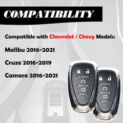MechanMagic keyfob Chevrolet Camaro rear view, ready backup remote for keyless entry.