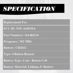 MechanMagic keyless entry remote 164-R8134 close-up, high quality components