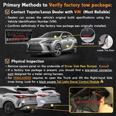 MECMO 56083 for Lexus RX350/RX450h and RX350L, simple tow-package integration.