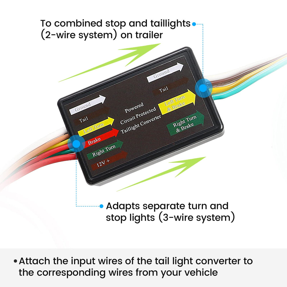 MECMO 56236 heavy-duty tail light converter construction shown.