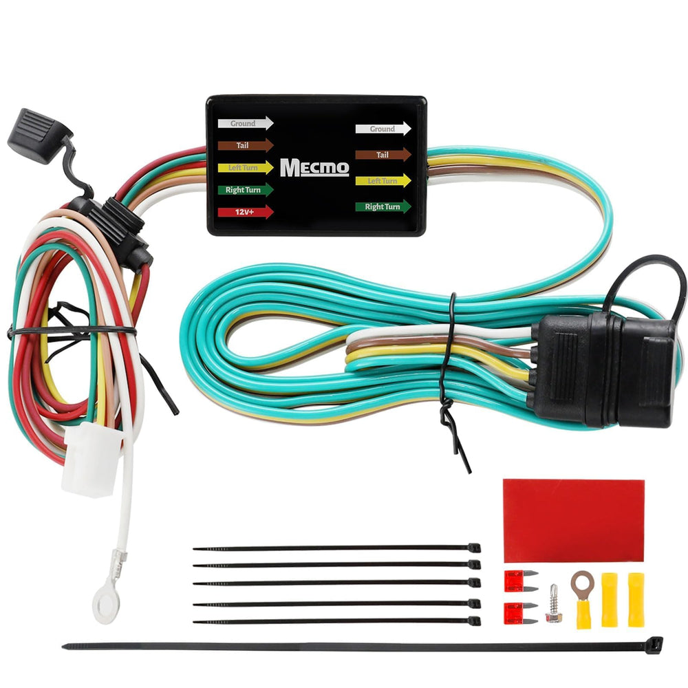 MECMO 4-pin trailer harness for Honda CR-V, ready for quick plug-and-play installation.