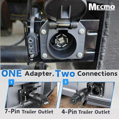 MECMO 7-way RV connection with mounting bracket