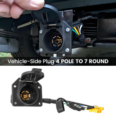 MECMO 7-pin RV blade output socket powers taillights and brakes